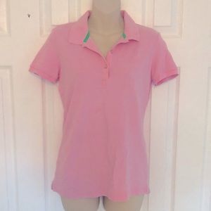 Lilly Pulitzer Pink Polo Tee Tshirt Top S